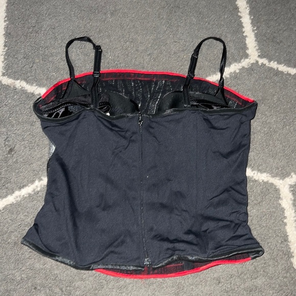 Flora Nikrooz Zebra Print Corset w/ Built in Bra Size Large - Picture 4 of 4